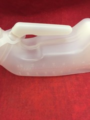 Case of 50 Plastic Disposable Male Urinal Bottle w/Lid Patient Travel Camping