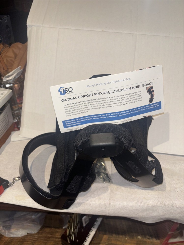 [ISO Preferred] OA Dual Upright ROM Hinge Knee Brace ISO-KN232R Large Right