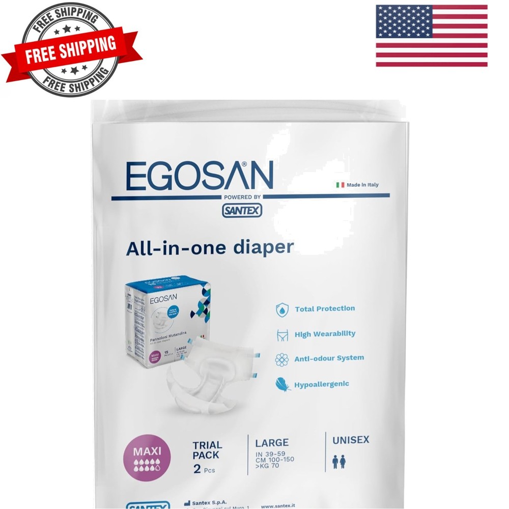 Maxi Incontinence Adult Diaper Brief Maximum Absorbency and Adjustable Tabs f…