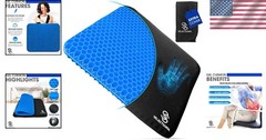 Enhanced Gel Cushion for Sciatica and Tailbone Pain | Breathable and Comfortable