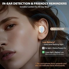 ABLEGRID Rechargeable OTC Hearing Aids for Seniors Adults, In-Ear Touch Control