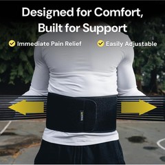 BraceUP Back Brace for Men and Women Lower Back – Breathable Waist Lumbar Sup…