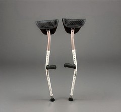 Mobilegs Ergonomic Crutches Adult Adjustable 4’9″- 6’4″ 300LB Max Adjustable