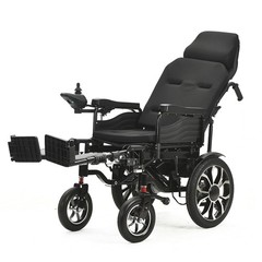 Fold and Travel Manual Recline Lightweight Electric Power Wheelchair for Seniors