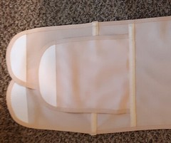 Womens Adjustable Stomach 3 way Abdominal Support Band Belly Binder LARGE Beige
