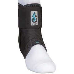 ASO Speed Lacer Black Ankle Brace Medium Lace Up for the Foot 223614