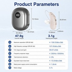 Rechargeable Hearing Aids for Seniors 16 Channel Noise Reduction Sound Amplifier