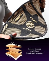 Copper Back Braces for Lower Back Pain, Breathable Lumbar Support Belt for Me…