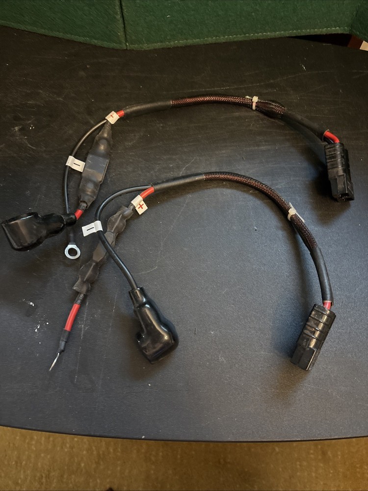 Used Pride Jazzy Elite 14/HD Black Quick Disconnect Battery Cable Set Of 2 Used