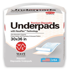 25 Pack 30 x 36 ULTRA HEAVY Absorbency Underpads, Adult Disposable Polymer Pads