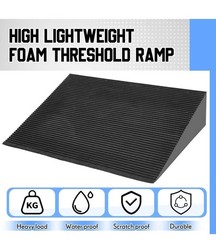 EVA Foam Threshold Ramp, Lightweight Non Slip Doorway Ramp 36x36x6