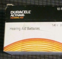 Duracell Activair Hearing Aid Batteries Size 312 Brown Zinc-Air 1.45V 40 Ct NIB
