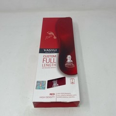 Vasyli Medical Red High Density Full-Length Orthotic Insoles – Small