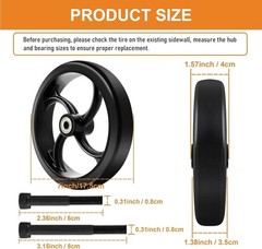 Durable 2 PCS 7-Inch Replacement Wheels for Wheelchairs – Eco-Friendly Material