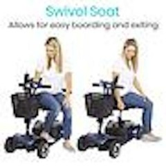 4 Wheel Mobility Scooter – Available in Blue and Silver