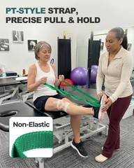 Quality Light Green Stretching Strap for Enhanced Flexibility & Safety