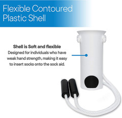 Deluxe Sock Aid – Socks Helper with Foam Handles for Regular Socks