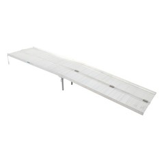 10 Ft Aluminum Multi-Folding Wheelchair Ramp Mobility Scooter 600Lbs Capacity