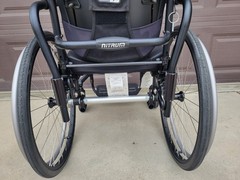 UPGRADED* Quickie Nitrum Rigid Frame Wheelchair 16″X18″ Used Black 16″ x 18″