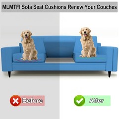 22″ x Couch Cushion Support for Sagging 22x22x2.4inches, Dark Gray-2pcs