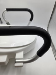 Drive Medical 2-in-1 Raised Toilet Seat w/Padded Arms Safety Support Up To 300#