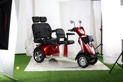 1000W 4-Wheel Heavy Duty Adjustable 3-Seat Electric Power Mobility Scooters