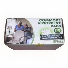 Commode Liners – 100 Strong Portable Toilet Bags – Easy To Use Bedside Commod…