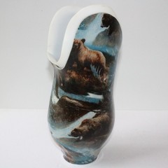 STUNNING BELOW-KNEE GRIZZLY BEAR ALASKA PRINT LEFT SOCKET w/ BULLDOG FHLA-10