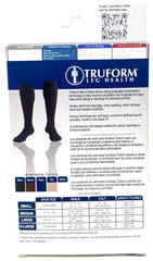 Truform Men’s Microfiber Dress Socks NIP Moderate 15 – 20 mmHg BLACK Large