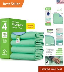 Machine Washable Incontinence Pads 34″ x 36″ – Waterproof & Comfort-Enhancing