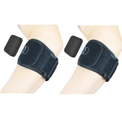 MOONSMILE Tennis Elbow Braces (1 Pair) for Tendonitis and One Size, Black
