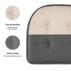 Premium Thick U-Shaped Memory Foam Chair Cushion Nonslip Rubber Back Seat Pad