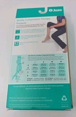 Juzo Basic Open Toe Thigh High Silicone Dots 20-30mmHg (Black) Size: III (3)