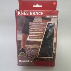 PowerLix 43528-12114 Compression Knee Sleeve, Size Small – Black