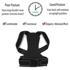 Adjustable Posture Corrector Low Back Support Shoulder Brace Belt For Women Mens