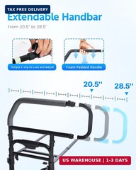 Bed Rail for Elderly Adults Safety – Adjustable Bed Assist Rail for Seniors, Pos
