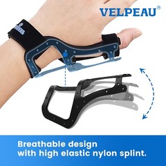 Velpeau Silicone Thumb Support Brace Waterproof Semi-rigid Splint Fits both hand