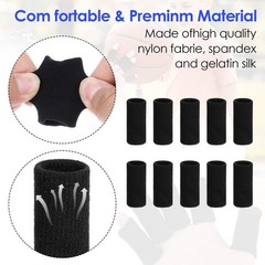 10 Pcs Finger Sleeves Protectors Sports Finger Splints Thumb Finger Support