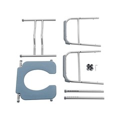 25.2-29.13in Raised Toilet Seat Riser w/ Arms For Elderly Handicap Bathroom USA