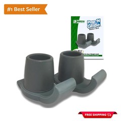 Upgrade Mobility with Pop & Glide 2 Pack Walker Ski Glides – Indoor/Outdoor Use