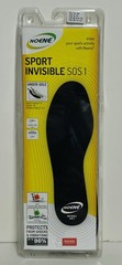 NOENE Sport Invisible SOS1 Insoles Antishock, for Sports, US W 11-17 M 9.5-16