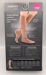New Mediven Comfort Compression Socks Calf Petite 20-30 Size II Chocolate 46292
