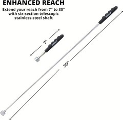 53425A Magnetic Pickup Tool, 25 Lb Telescoping Magnet 25 Pound Pick Up Tool