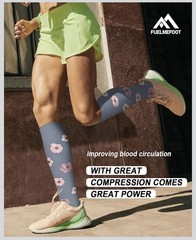 Fuelmefoot 6 Pairs Compression Socks for Women & Men 15-20Mmhg Graduated Support