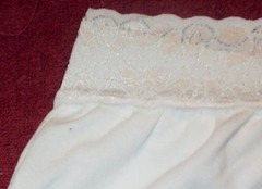 2 Pair Women’s White Size 10 / 2X Incontinence Pantie Lace Top 88% Cot 12% Lycra