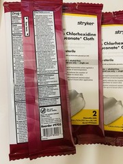 10 Stryker Sage 2% Chlorhexidine Gluconate Cloths #9705 – 10 pks of 2 each