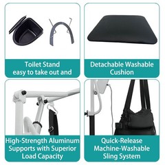 Irtme Electric Transfer Chair Patient Lift (4 in 1) for Home, Senior Living