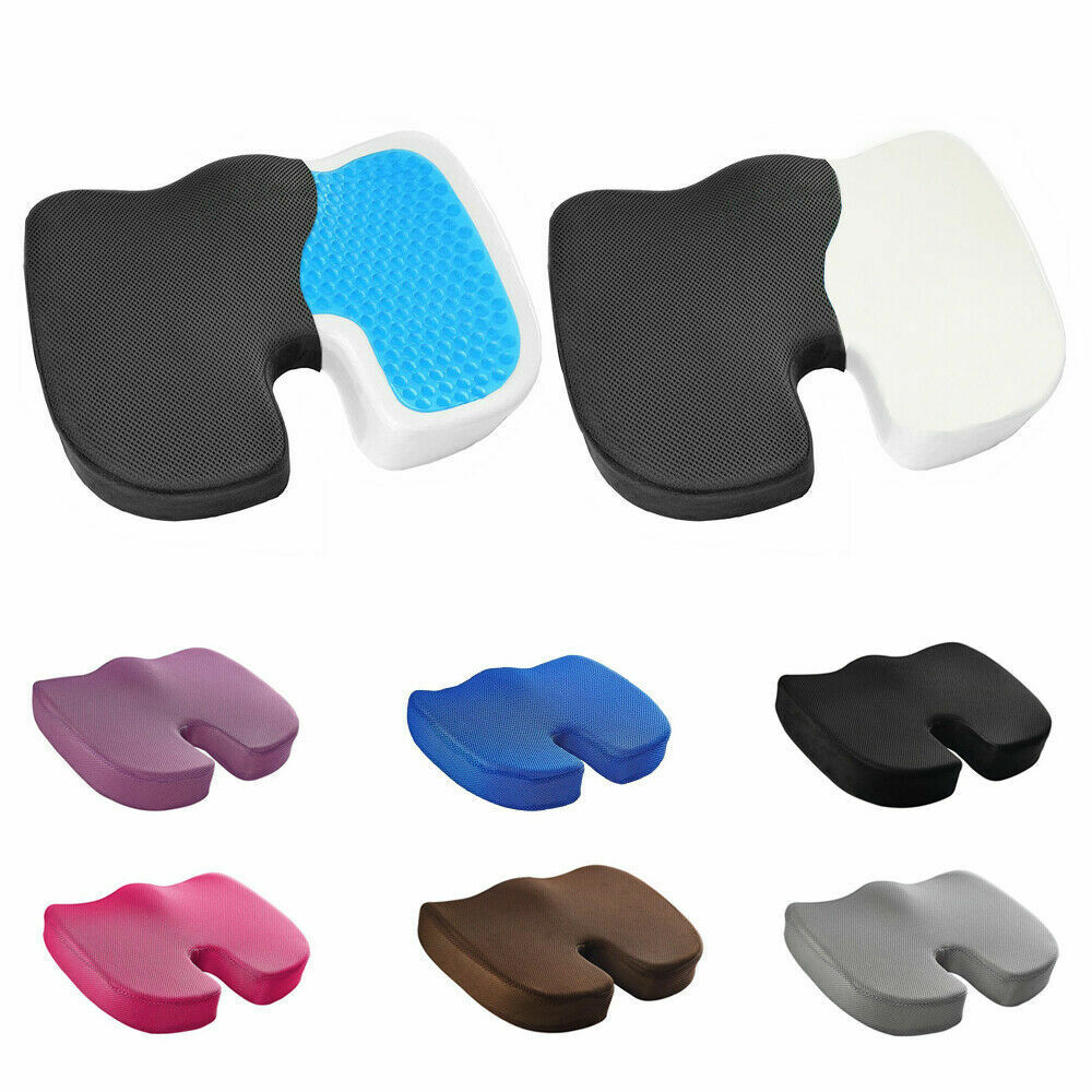Cooling Gel Memory Foam Seat Cushion Coccyx Tailbone Car Chair Pillow Orthopedic