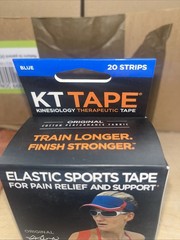 New KT Tape 20 Strips – 10×2″ Precut Kinesiology Therapeutic Elastic Sport Roll