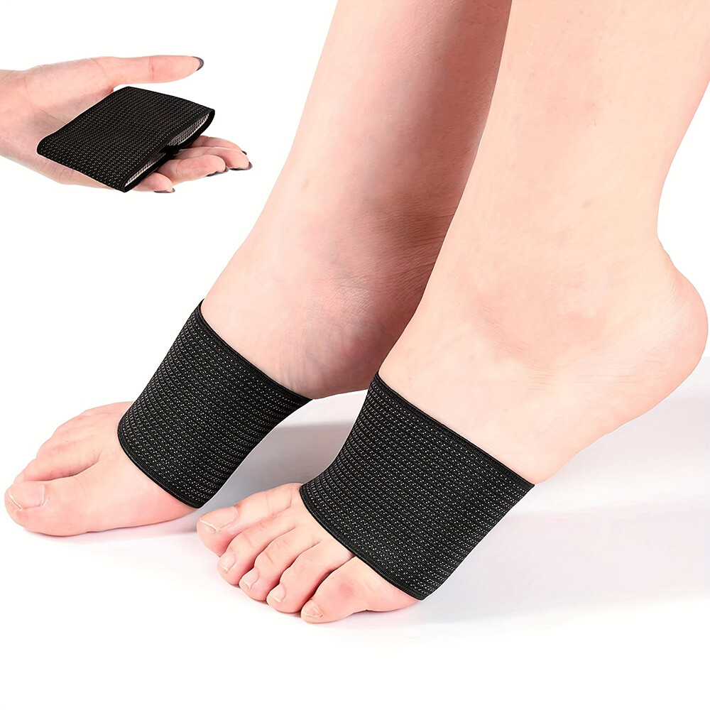 Compression Sleeve Elastic Foot Arch Support Pad Plantar Fasciitis Brace Bandage